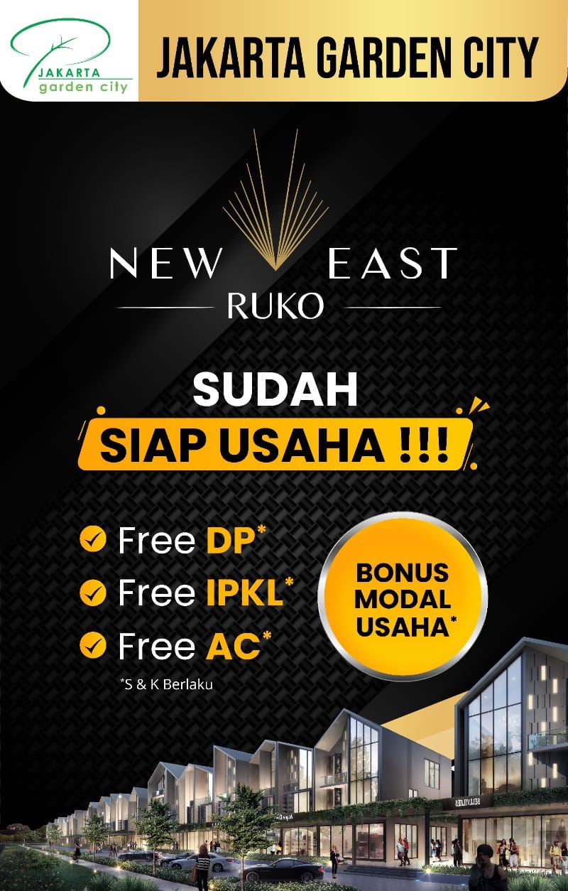 Banner Promo Ruko New East – Jakarta Garden City (2)
